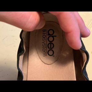 All leather comfort flats